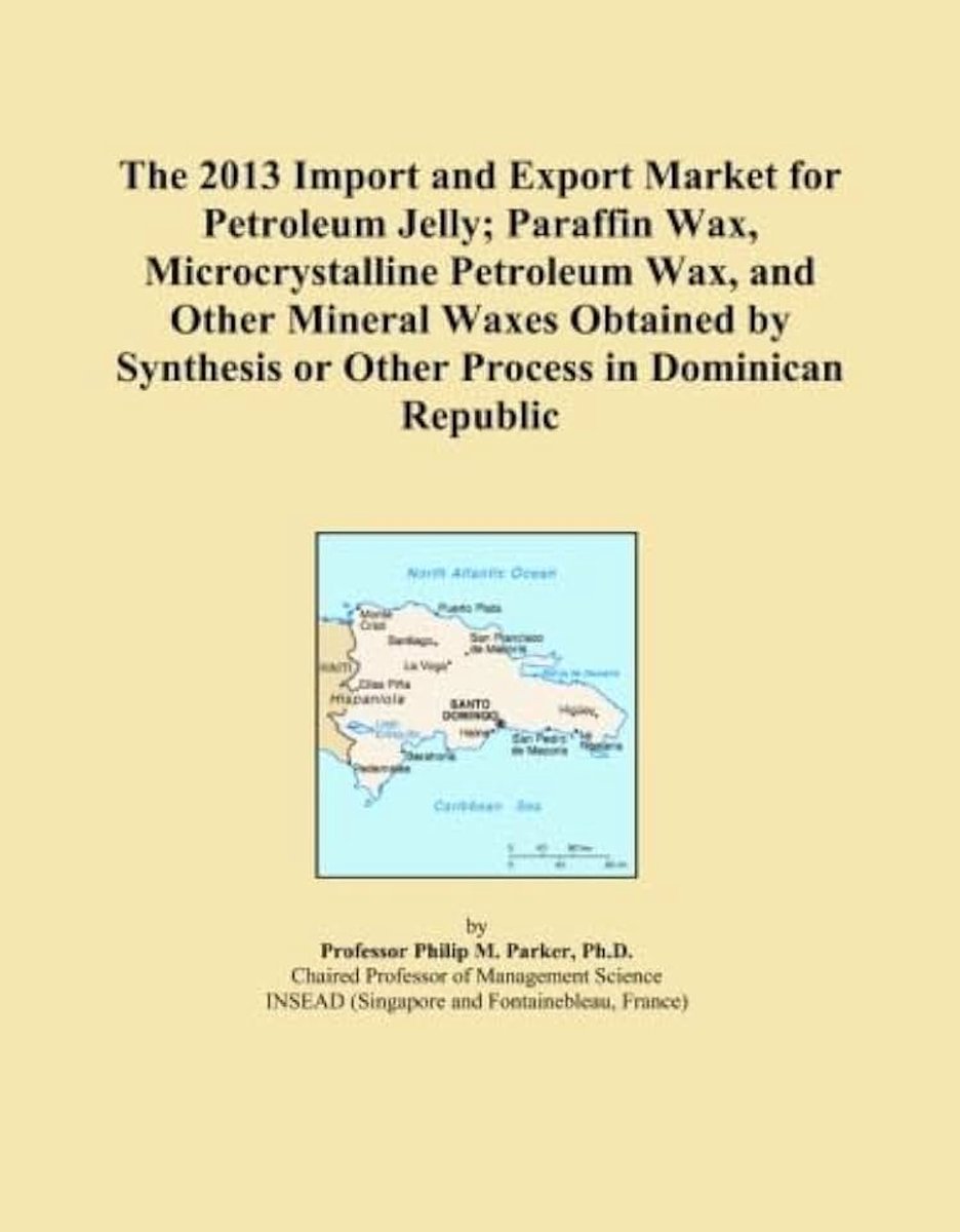 2013 Import and Export Market for Petroleum Jelly; Paraffin Wax, Microcrystalline Petroleum Wax, and Other Mineral Waxes Obtained by Synthesis or Other Process in Dominican Republic