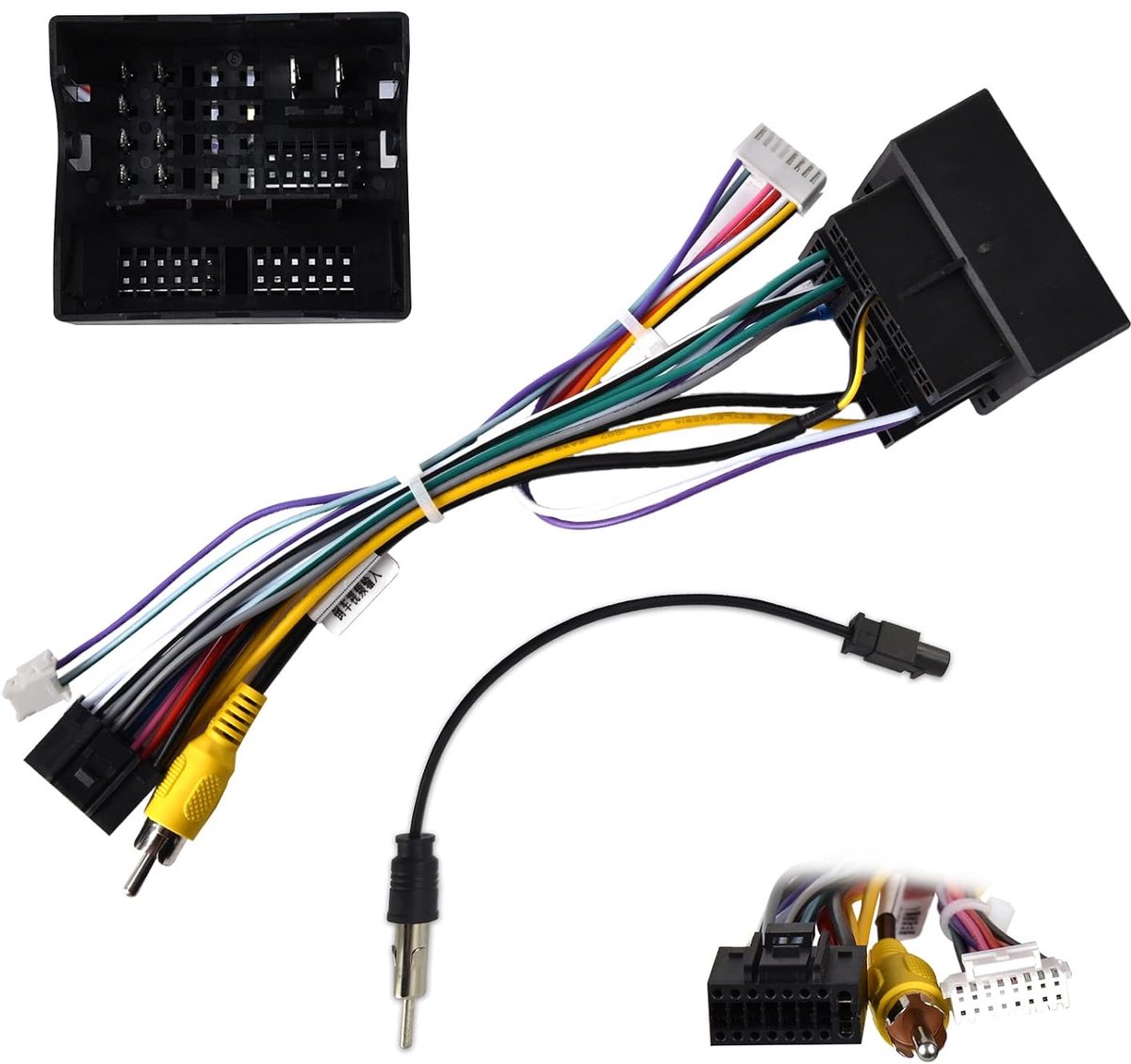 52-pins standaard ISO-connectorkabeladapter voor VW-autoradio Universele autoradioconnector met radioantenne