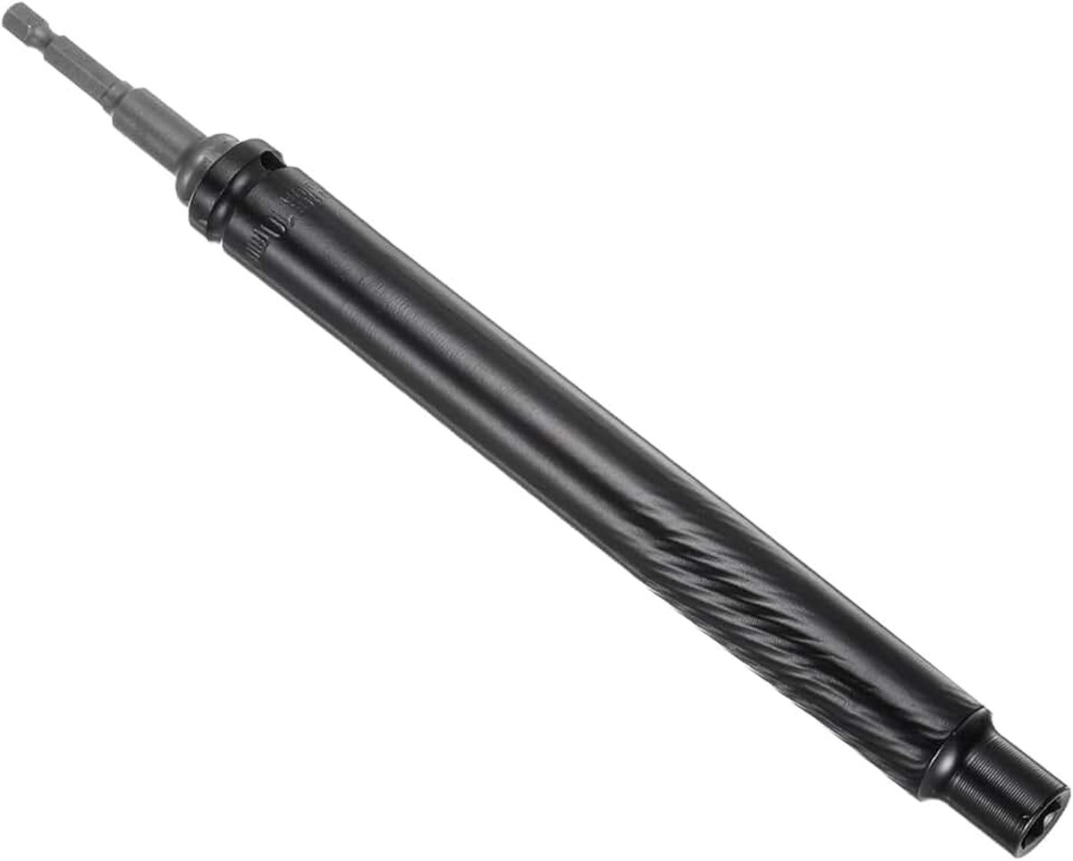 Lange holle socket, 10 mm maat 200 mm lengte 1/4 inch zeskantschacht 73 mm adapter, 6-punts snelwissel diep goed voedingsmoer driver - (Toepassingen: voor lange schroefdraadstang/bouten)