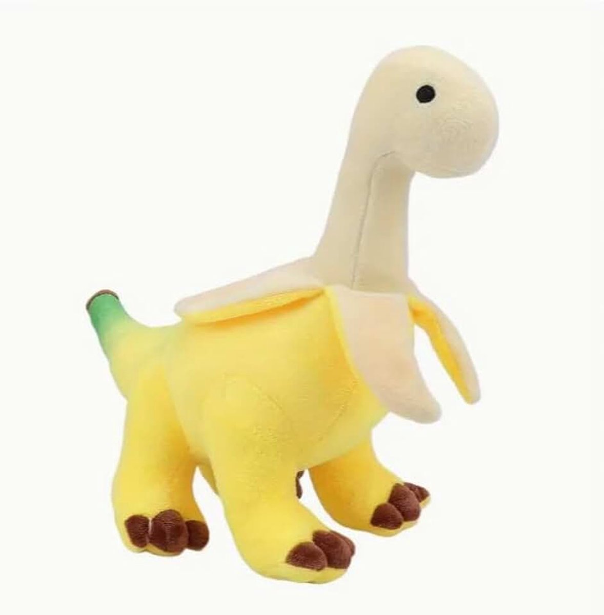 Tralala knuffeldier, Italiaans brainrood, pluche figuur, zachte bananen, dinosaurus, pluche dier, tung tung Sahur figuren, pluche voor fans, Kerstmis, verjaardag, figuur, cadeau (dinosaurus)