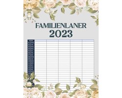 Familienplaner 2023: familienkalender 2023 5 spalten von Januar 2023 bis Dezember 2023 | Agenda 2023 für die Familie | kalender 2023 familienplaner 5 spalten