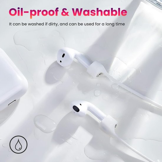 Anti-Lost Bandjes, 3 Stks Zachte Siliconen Sport Oordopjes Lanyard voor AirPods & Andere Hoofdtelefoons — afbeelding 5