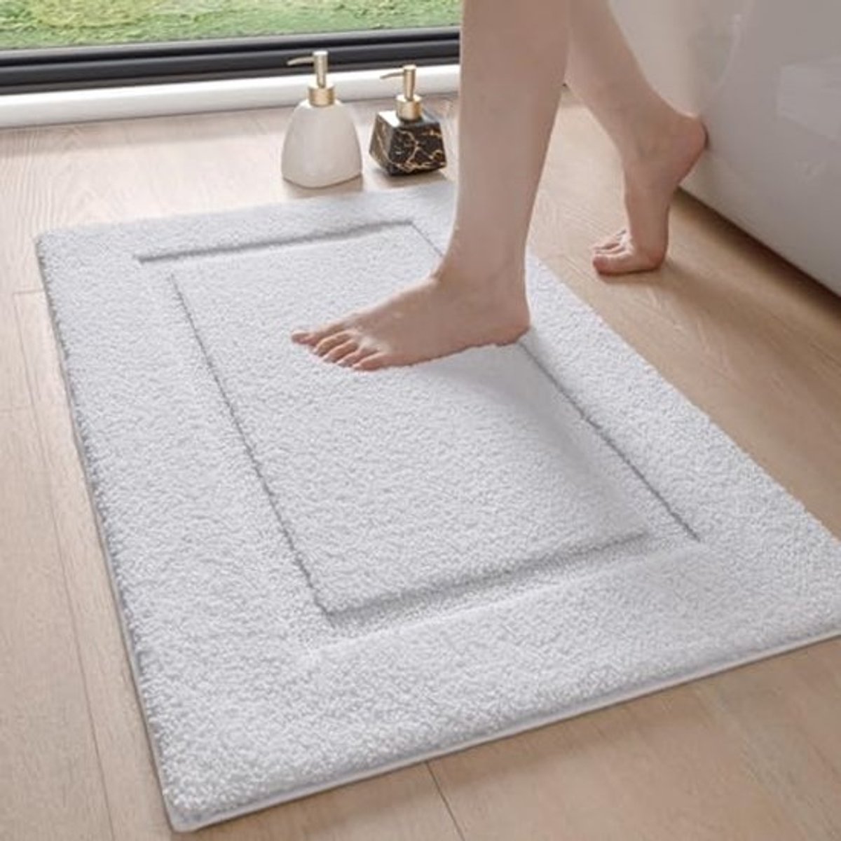 Absorberende Badmat 50 x 80 cm - Antislip, Machinewasbaar voor Badkamer, Keuken, Slaapkamer