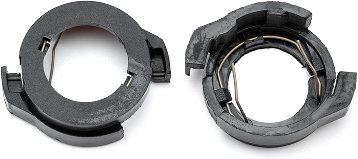 2 stks H7 LED Koplamp Lamp Retainer Adapter Socket Houder H7 HID Lamp Cap Base Bracket Montage Clips Compatibel met Renault Megane IV, F-ord K/uga II, V/W P.assat B6 Eos