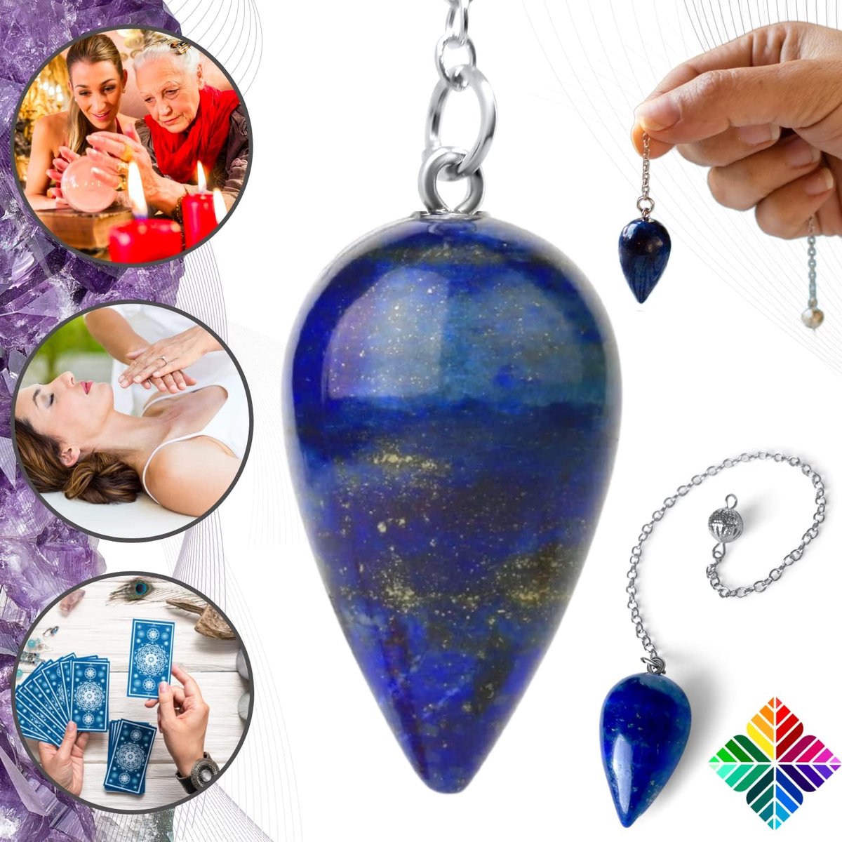 Waarzeggen, druppels, lapis lazuli natuursteen - universeel []