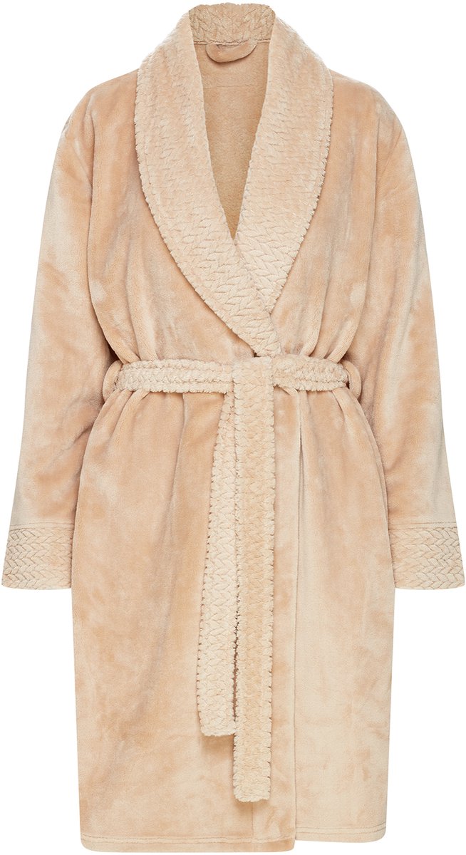 ESOTIQ Jolanda - Damesbadjas - Beige - Kort model