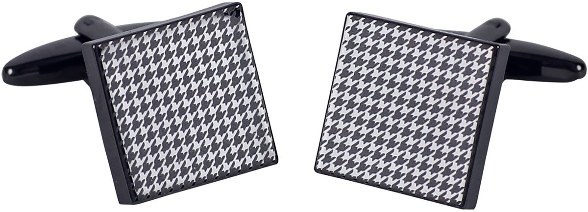 LINDENMANN heren manchetknopen gunmetal - donkergrijs