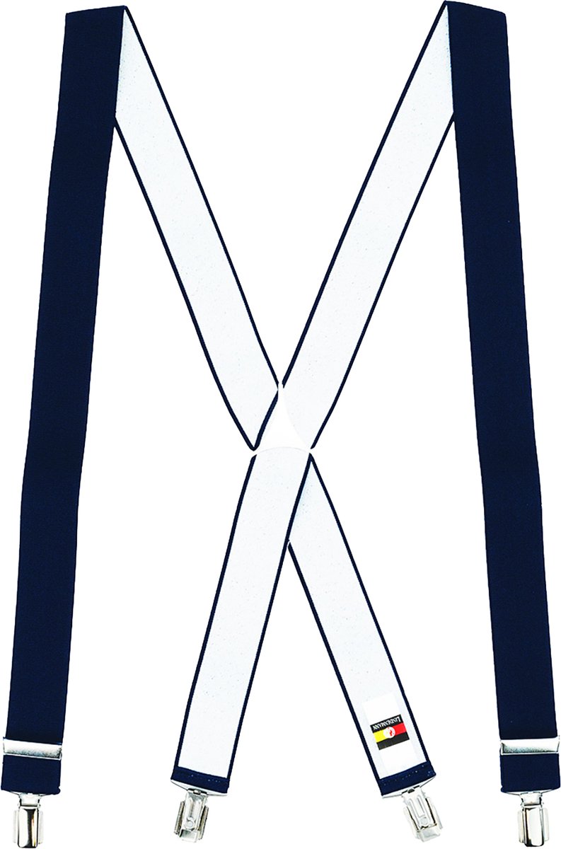 LINDENMANN heren bretels X-vorm - marine