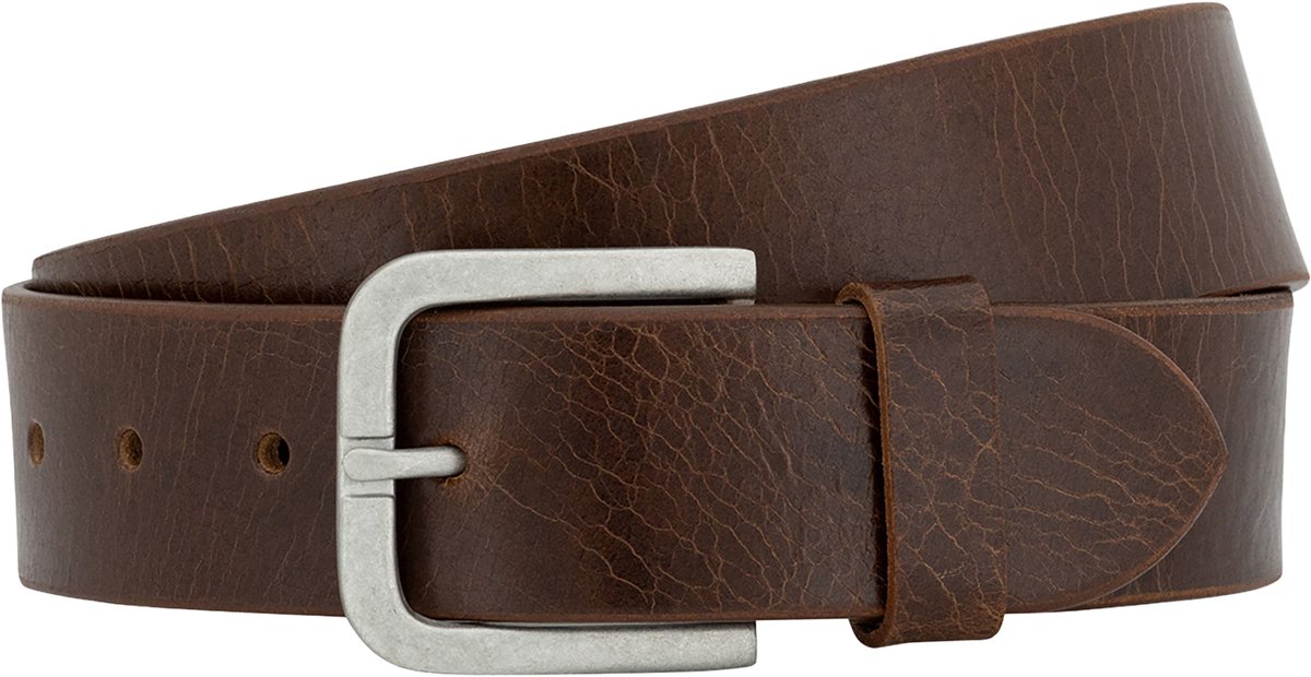 LINDENMANN leren heren riem - bruin