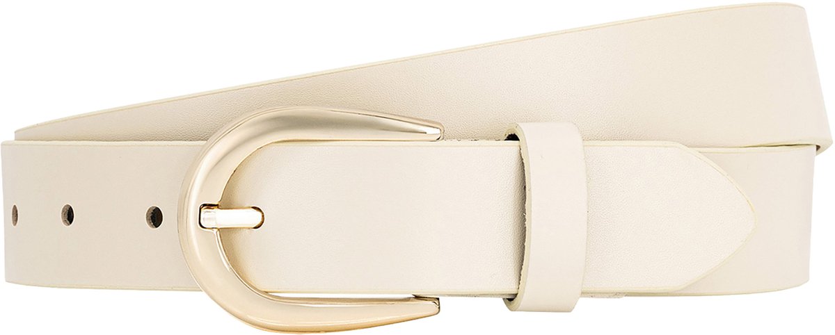 LINDENMANN dames leren riem - beige