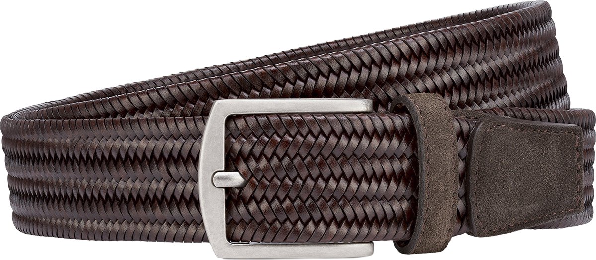 LINDENMANN leren heren riem - bruin