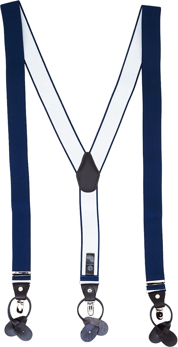 LINDENMANN heren bretels Y-vorm - blauw