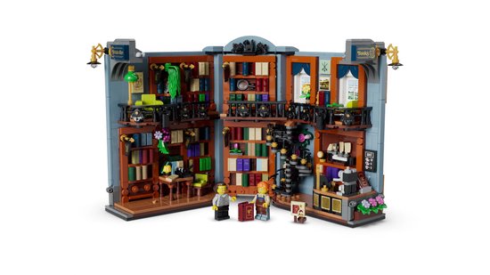 LEGO Icons Boekensteun: Boekhandel Bouwpakket voor Volwassenen en Woondecoratie 11379