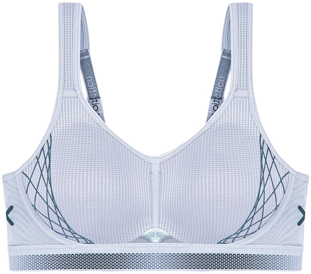 Triumph Triaction Cardio Flow Sport BH - Grijs - Maximale Ondersteuning - Comfortabel & Ademend - 100-115 C
