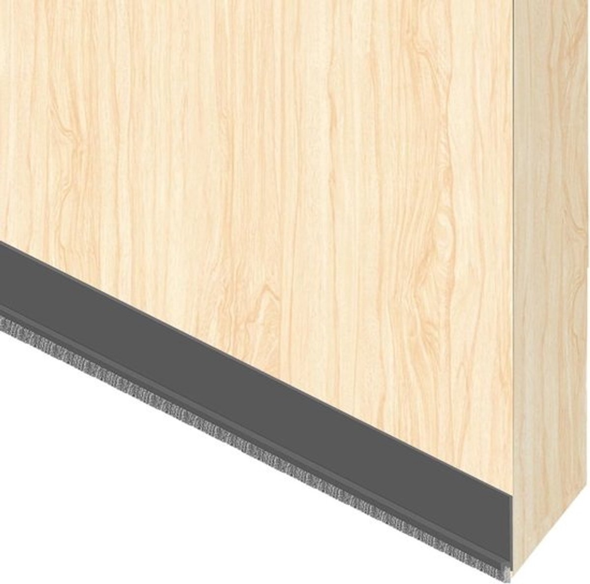 Deurborstel tochtstrip 1 m x 53 mm - Zelfklevende deurborstel - Stapel tochtafdichting - Raamtochtstopper - Deuren afdichting - Onderkant veeg borstel - Stofafdichting