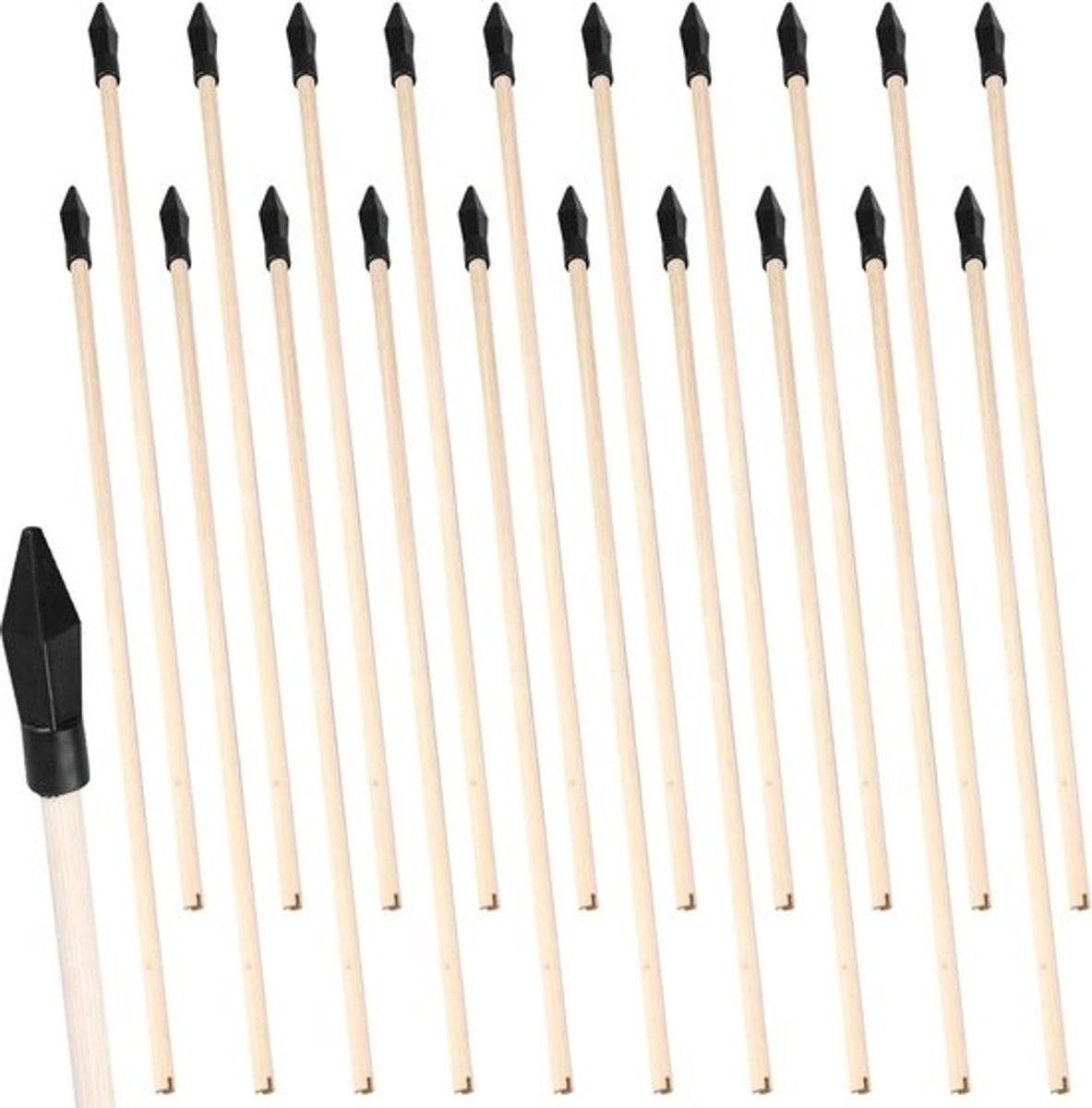 20 houten pijlen 45 cm bamboe reservepijlen rubberen punt schietpijlen veiligheid boogschieten beginners boog doeloefening schietboog outdoor pot .