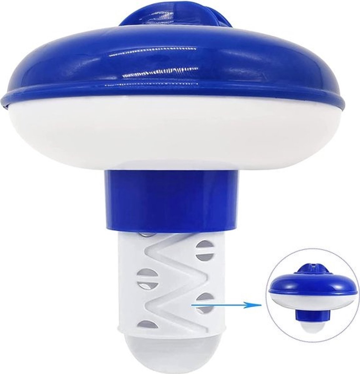Drijvende chloordispenser voor zwembad en spa - Rekbare tabletdispenser voor een hygiënische zwemervaring