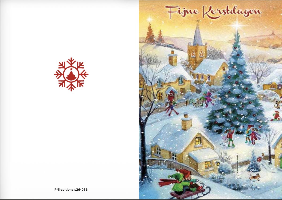 Kerstkaarten box Traditionals 1