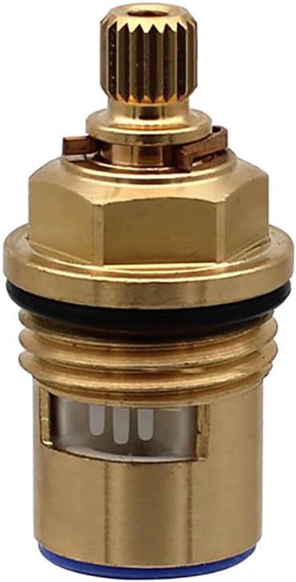 Messing keramische kraan cartridge badkamer keuken 1/2" 20 spline 43 mm messing keramische kwartslag kraancartridge for badkamer keuken