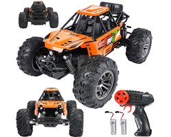 RC Auto 1:16 - Metalen Bestuurbare Auto met 2,4GHz Afstandsbediening - Offroad Speelgoedauto met Antislipbanden en 15 km/u Snelheid - Voor Kinderen Binnen en Buiten