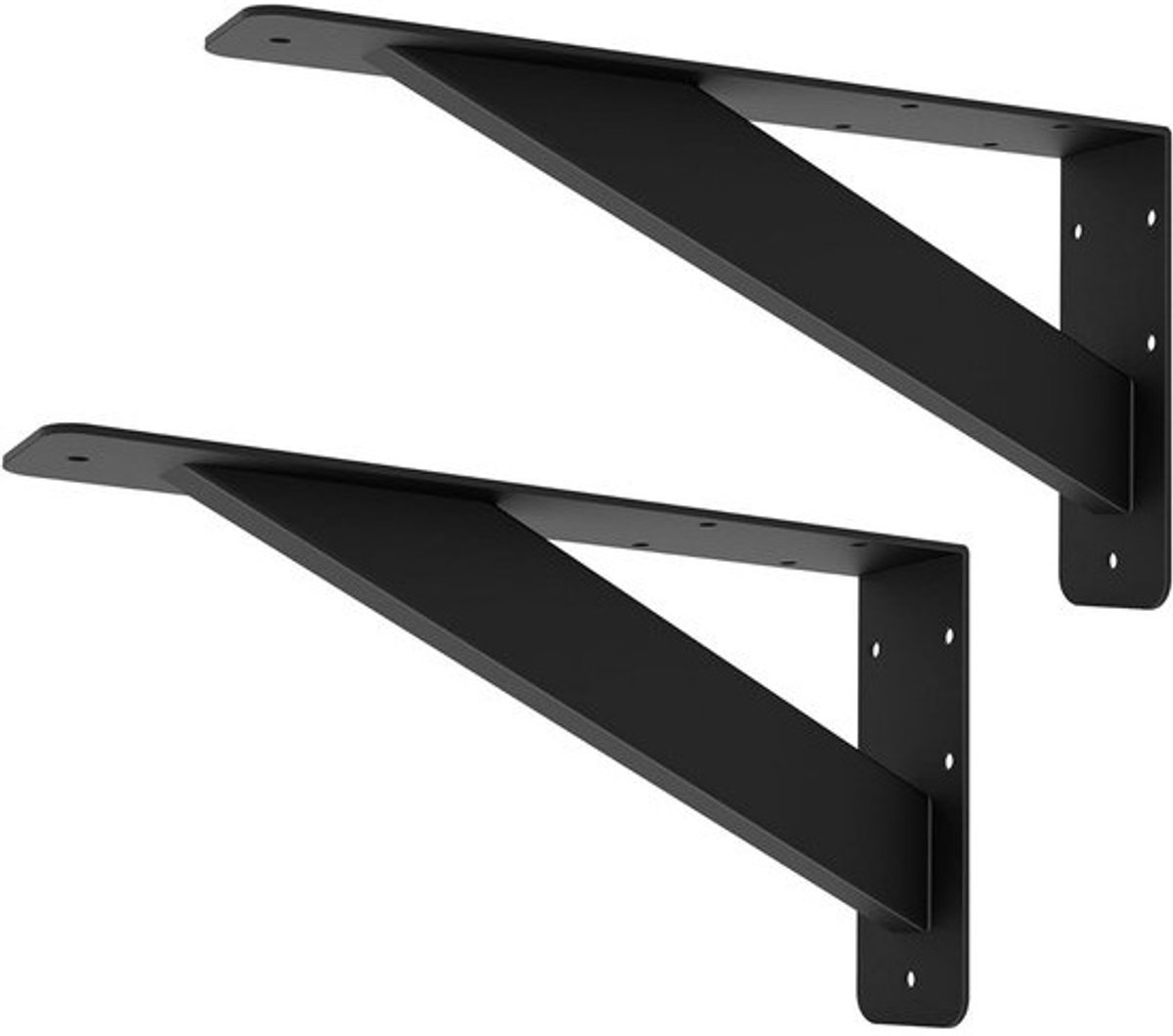 Robuuste toonbankhouder - 304 x 152 mm - Stabiele wandplankdragers met hoge belasting