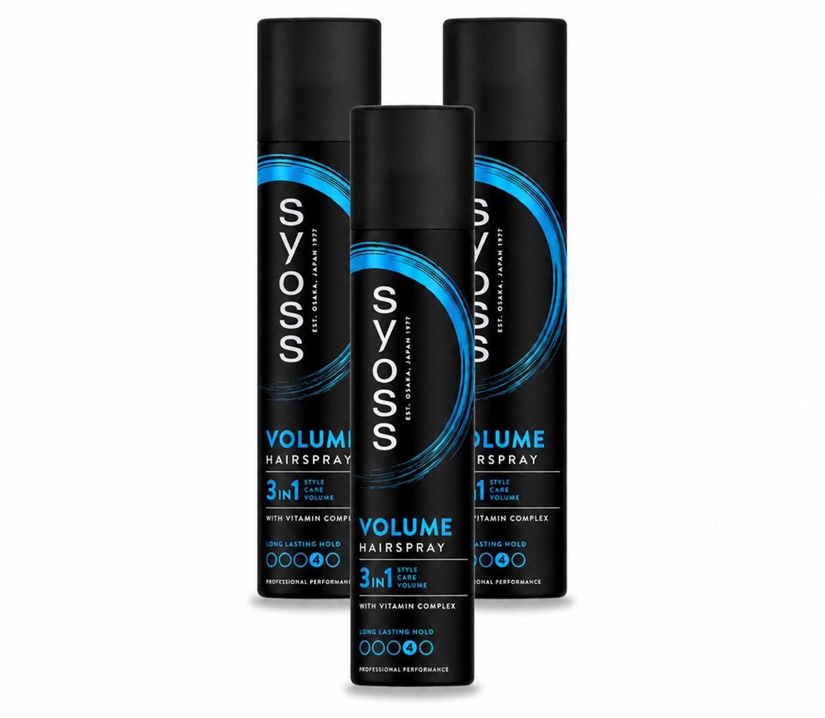 3 x Syoss - Volume - Haarspray - Lift & Volume - 300 ml - Voordeelverpakking - 3 stuks