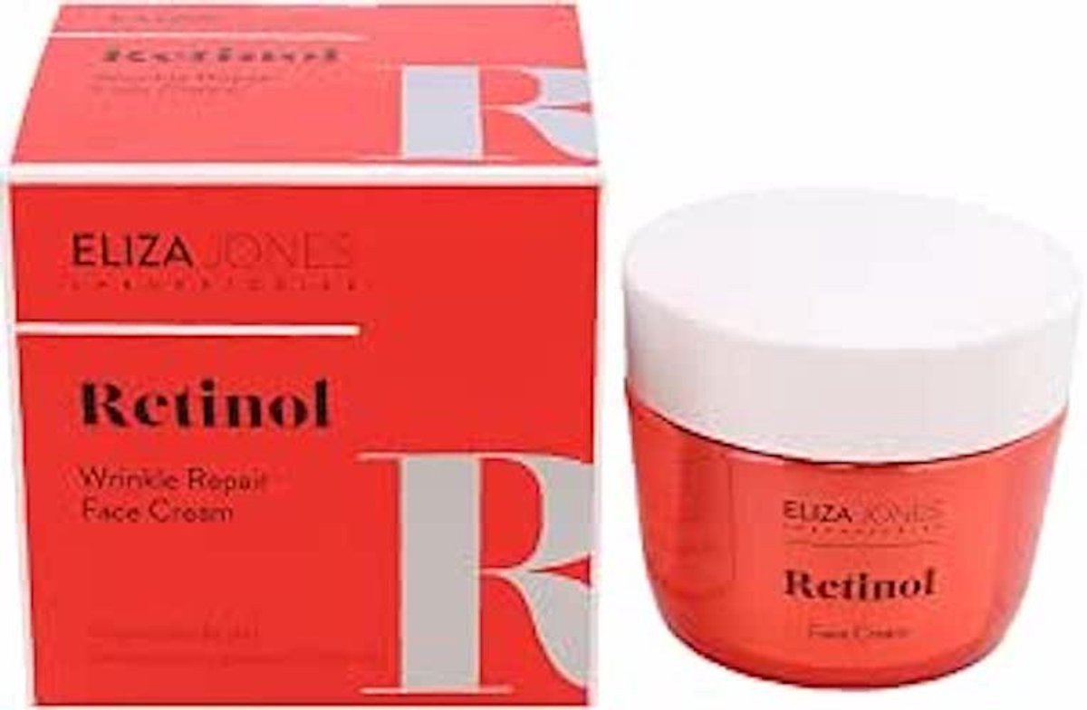 Eliza Jones - Retinol - Wrinkle repair - Face cream - Tegen fijne lijnen - 50 ml - Hydraterend - Organisch - Lotion - Volwassenen