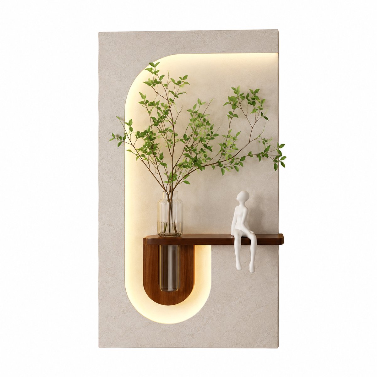 Lamor LED Wandlamp Binnen - Schilderij - Wandlampen - Schilderijen - Wandlicht - Wand Decoratie - Huis Decoratie - 50 x 87 cm