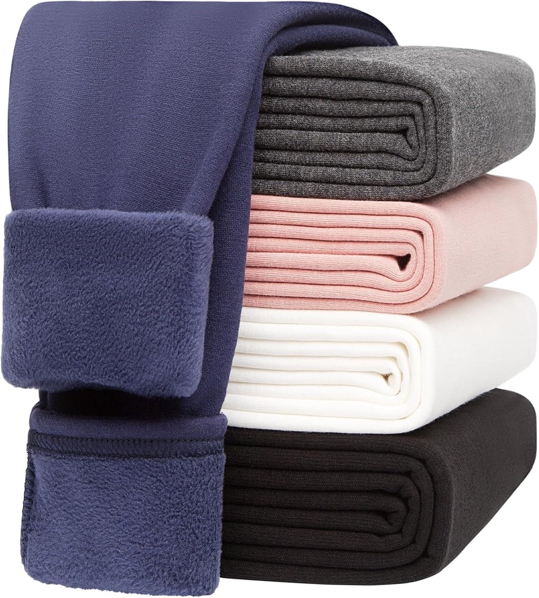 Thermolegging voor meisjes, gevoerde thermische leggings voor meisjes, thermo-ondergoed voor kinderen, winter, warme thermische broek met fleece, katoen, dikke broek, lange sportlegging
