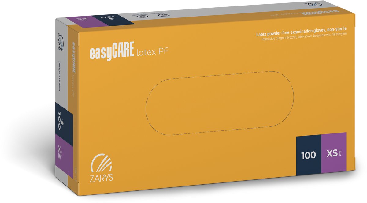 Handschoenen Latex Niet Gepoederd – Zarys easyCARE - S - 100st