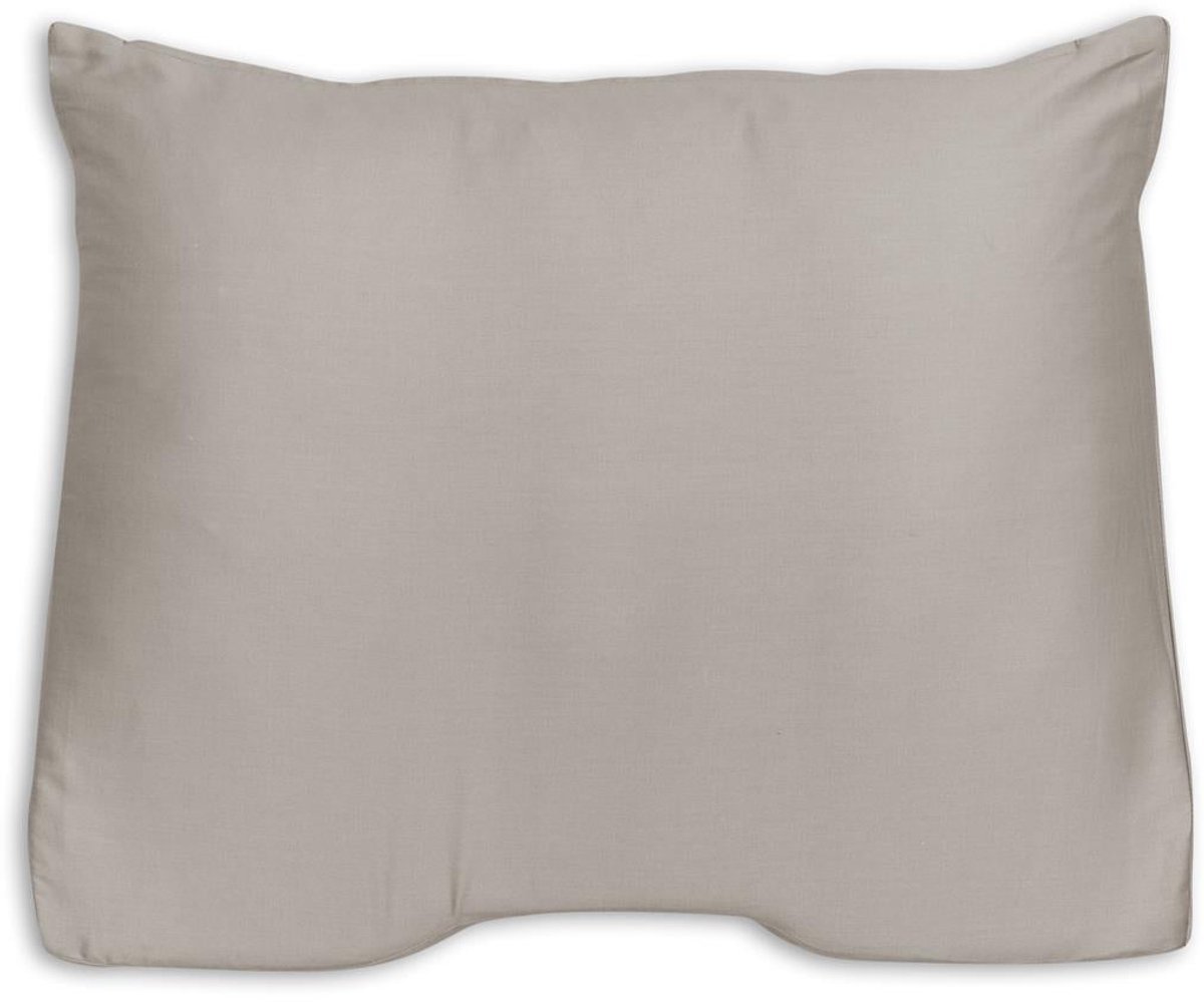 Silvana Support - Katoensatijn Kussensloop Schoudercontour voor kussen Blauw - 60 x 60/70 cm - Zand
