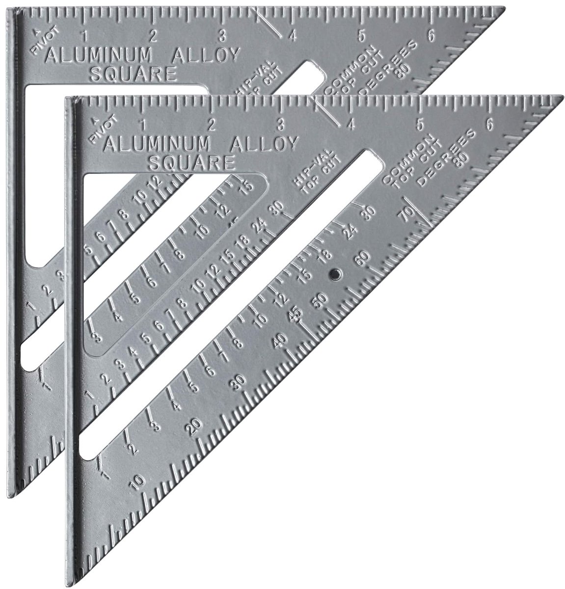 Pen - Speed Square, Rafter Square, 7 "Rafter Carpenter, Houtbewerkingsgereedschap, Metalen Liniaal, FramingVierkant, Timmerman Tool, Vierkant Gereedschap, Timmerwerk