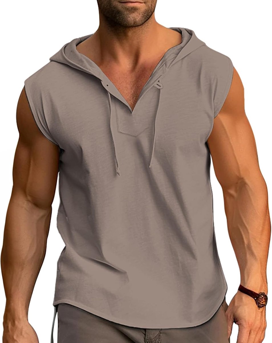 Vest Tank Tops Zomer Mouwloze Hoodies Katoen Gym T-shirts Workout Sport Spier Vesten voor Mannen M-3XL