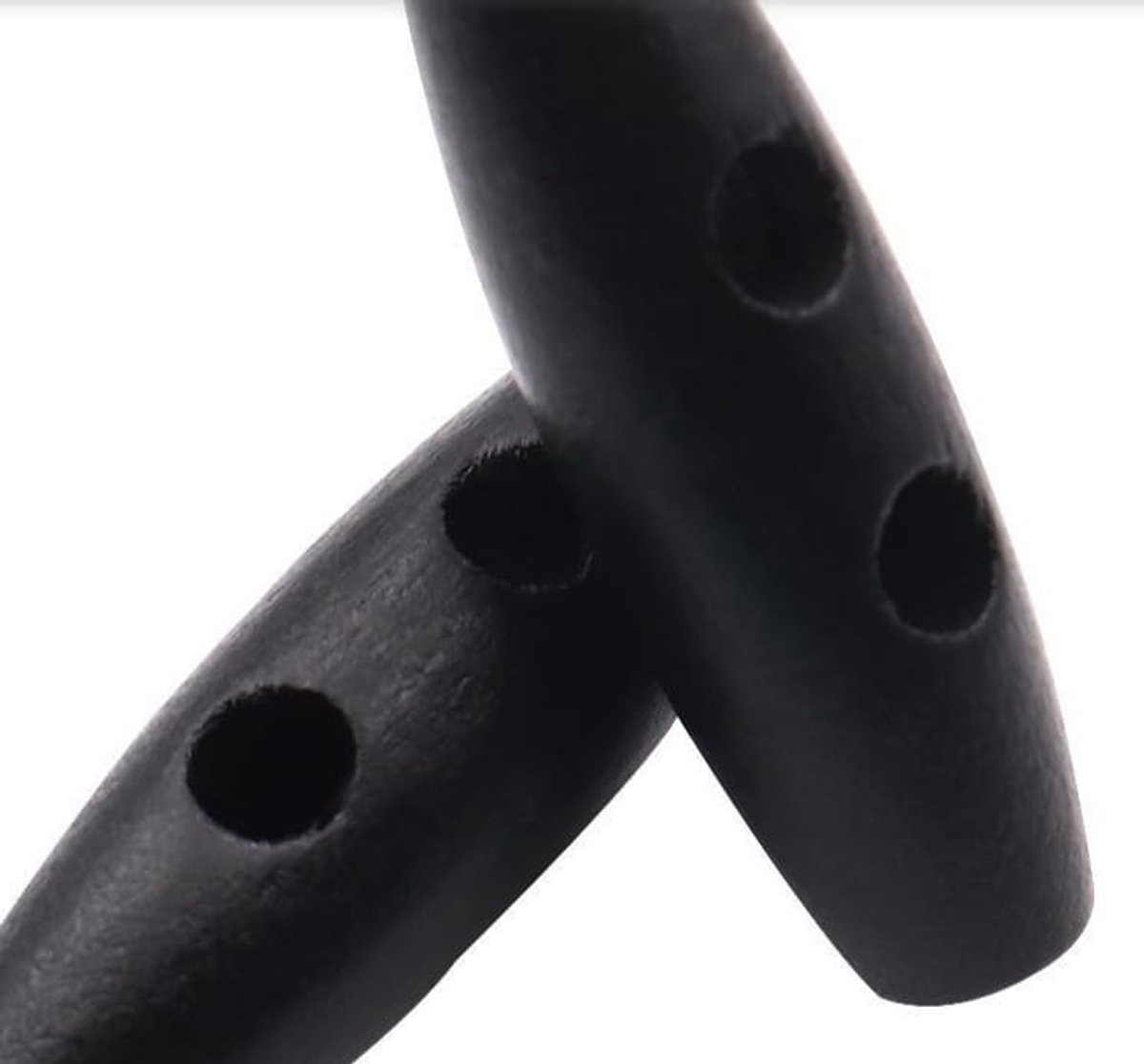 Knopen 35 mm zwarte harsknoppen twee-gats knopen om jas knopen te naaien