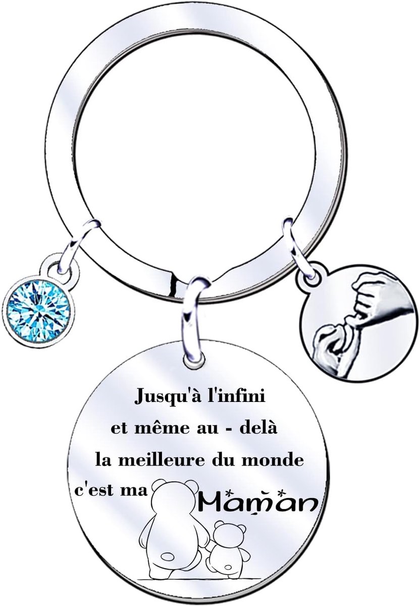 Mama Kerstmis sleutelhanger mama en dochter cadeau Moederdag sleutelhanger mama Ik hou van jou sleutelhanger mama gepersonaliseerde moeder cadeau mama verjaardag cadeau moeder cadeau goedkope moeder cadeau Moederdag cadeau Moederdag, zilver., L
