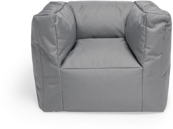 Jollein - Kinderfauteuil (Storm Grey) - Kinder Zitzak - 1 t/m 4 jaar - 46x110cm van Jollein — afbeelding 2