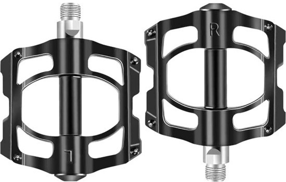 Mountainbikepedalen - platte fietspedalen van aluminiumlegering met antislipnagels, 9/16 inch