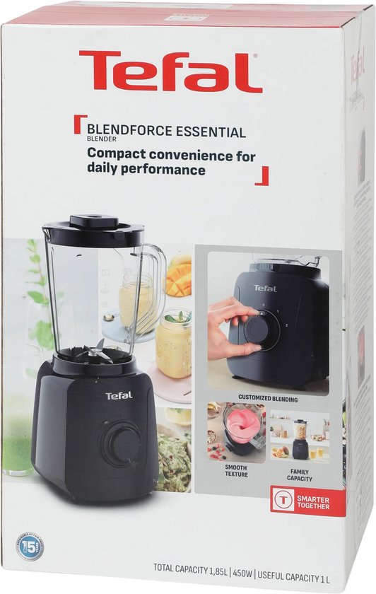Tefal Blendforce Essential blender 1.85 liter - Uitgerust met twee snelheden, een pulsfunctie en een koelsysteem tegen oververhitting van Tefal — afbeelding 3