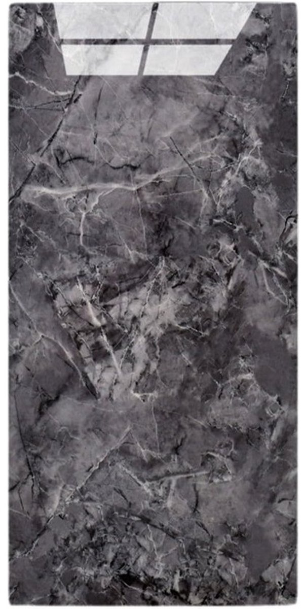 Set van 10 zelfklevende marmeren wandtegels - 60 x 30 cm voor badkamer, keuken en woonkamer - Decoratief en waterdicht