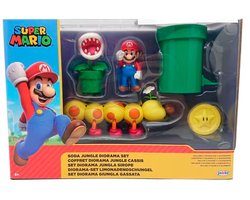 Jakks Pacific World of Nintendo Super Mario Diorama Playset Soda Jungle 6 cm Playsets