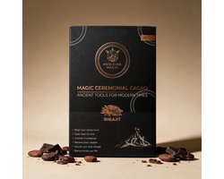 Medicine Magic – Ceremoniële Cacao met Shilajit Extract 50% Fulvinezuur – 400g – Premium Botanische Blend – Vegan
