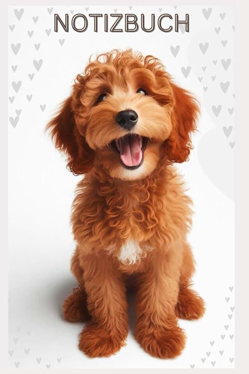 Notizbuch, Buch: Das perfekte Geschenk für Doodle Liebhaber & Fans, Buch mit Hundemotiv Liniert, A5: Tagebuch, Journal, Taschenbuch, Kalender, ... blanko, Frauen,Welpenerziehung notieren