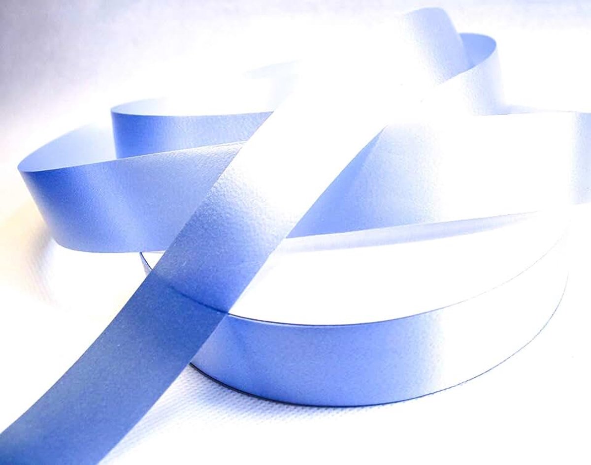100 m/a Krullint 2,5 cm breed - LICHT BLAUW