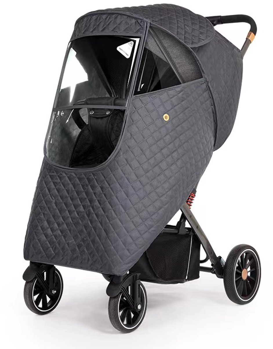Regenhoes Geschikt voor de kinderwagen in de winter, houdt de kinderwagen warm, beschermt tegen wind en regen, universeel accessoire Geschikt voor de kinderwagen, beschermt tegen regen, sneeuw, stof en zon.