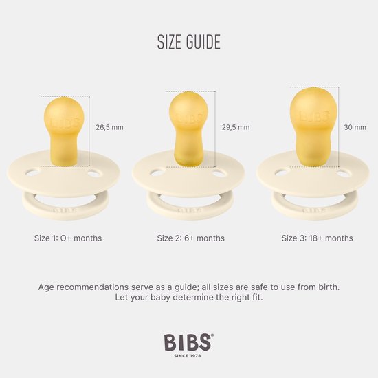 BIBS Colour Fopspeen - 6-18 mnd - 2-pack - Rond - Ivory/Tango — afbeelding 5