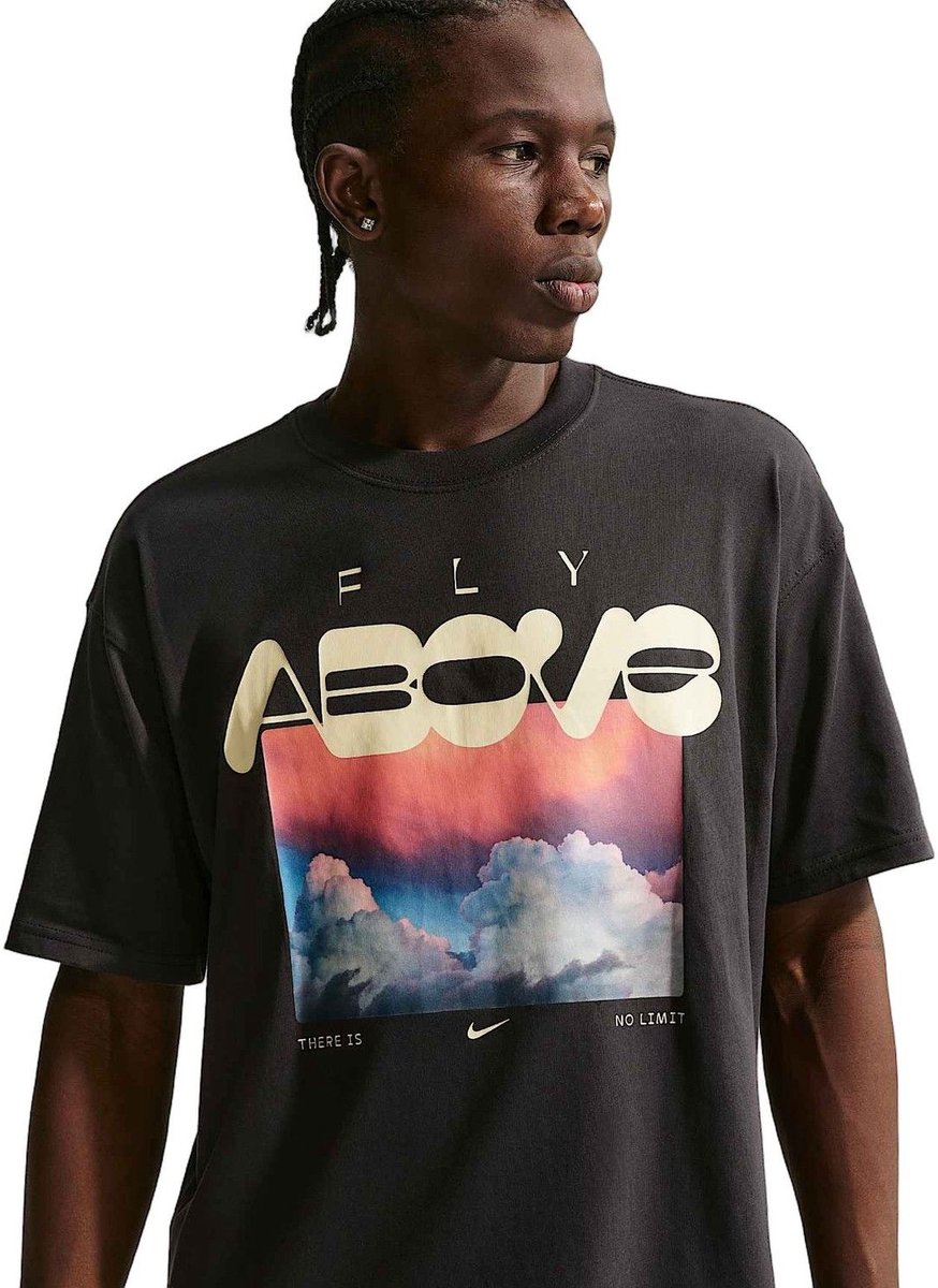 T-Shirt Nike U NSW TEE LSE FLY ABOVE L Heren Zwart