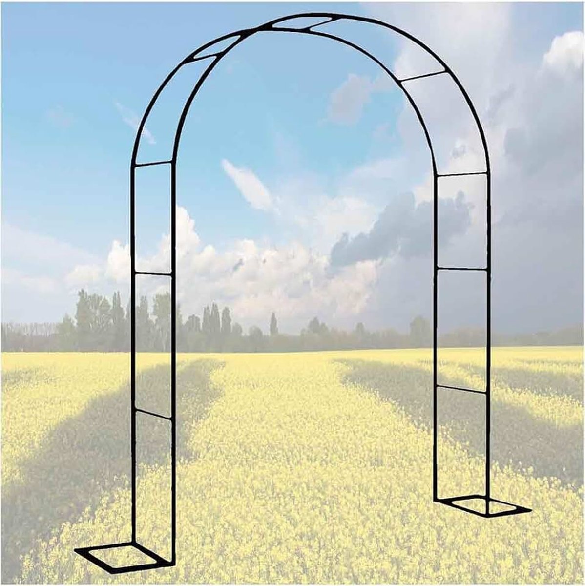 Tuinboog zware roos prieel klimplanten ondersteuning boog grote bruiloft bogen 140 cm 180 cm 240 cm 120 cm breed, wit, B 1,2 m x H 2,2 m