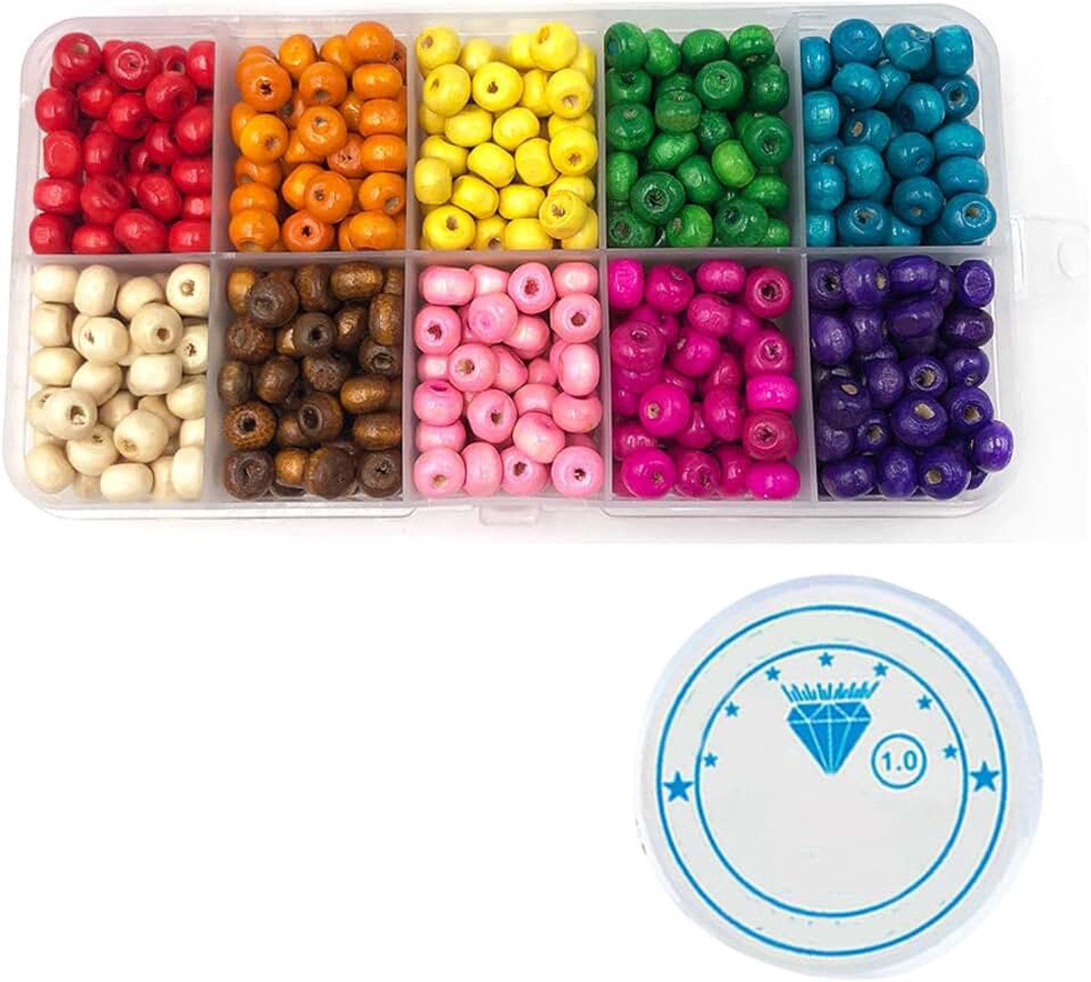 Handgemaakt, kralen voor armbanden, halskettingen, oorbellen, modesieraden, 1 mm