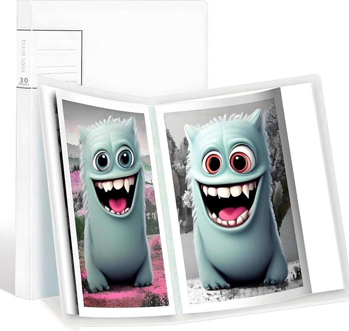 Book, A3 Diamond Painting Art Protectorors Portfolio Clear map met 40 Clear Pockets Cover voor diamant schilderijen 30 x 40cm of kleiner