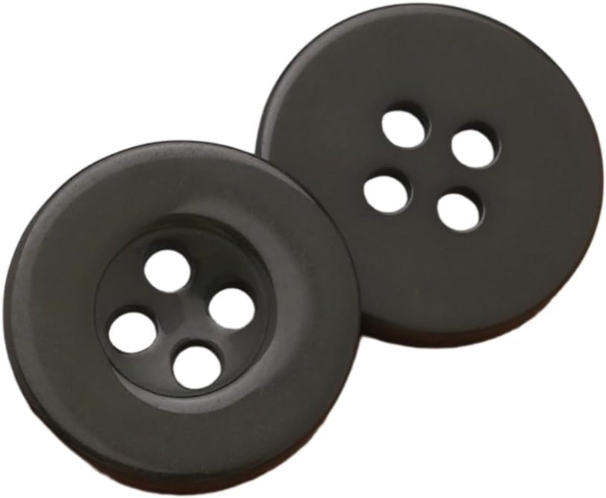 Knopen Ronde Knopen Harsknopen 4 Gat Knopen Naaiknopen Shirt Knopen Mantelknopen Sierknopen voor Jurken Naaien DIY Ambachten Scrapbooking Decoreren, Donkergroen, 20 mm
